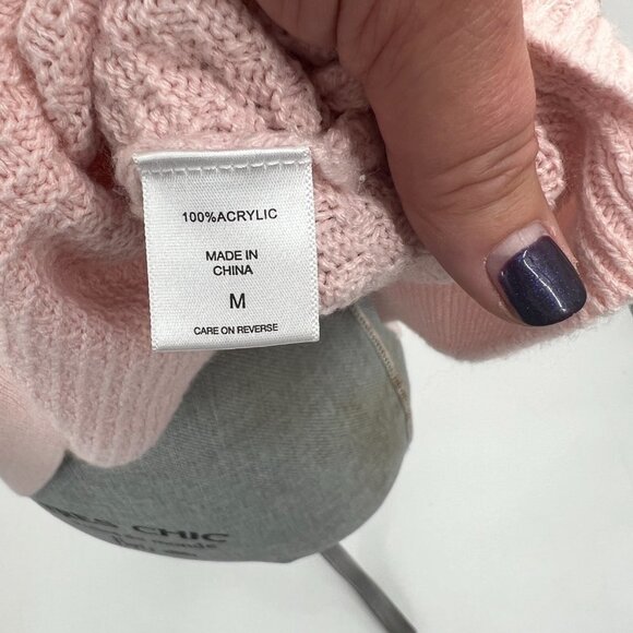 Soho New York & Company Jeans Pink Sweater Size Medium - Picture 7 of 7
